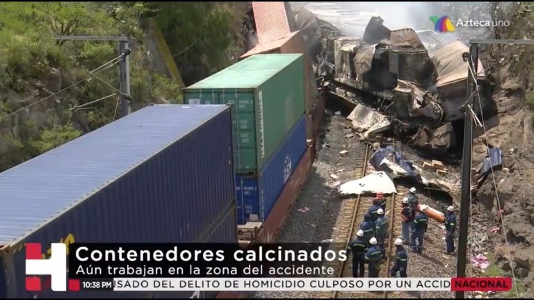 Millonarios daños por choque de tren causado por ladrones de mercancías