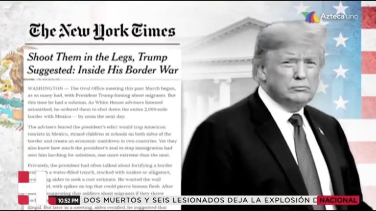Trump da luz verde a militares para disparar a vehículos sospechosos en la frontera con México