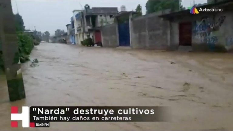 La tormenta tropical “Narda” causó destrozos a su paso por Jalisco, Nayarit y Sinaloa