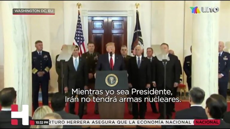 Se frenaron los ataques entre EUA e Irán pero Trump les impondrá sanciones económicas