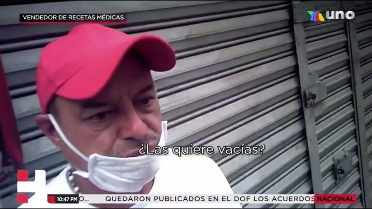 Es una práctica común la venta de recetas médicas ilegales en el centro de la Ciudad de México