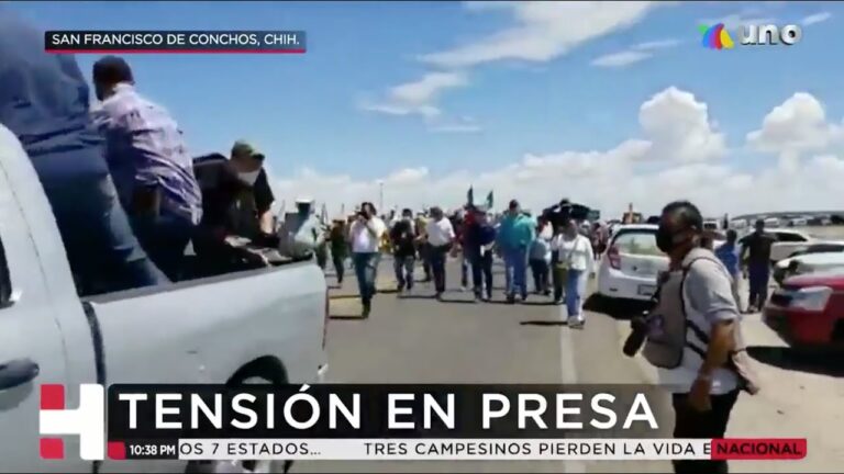 Tensión en Chihuahua entre agricultores y Guardia Nacional; reclaman agua