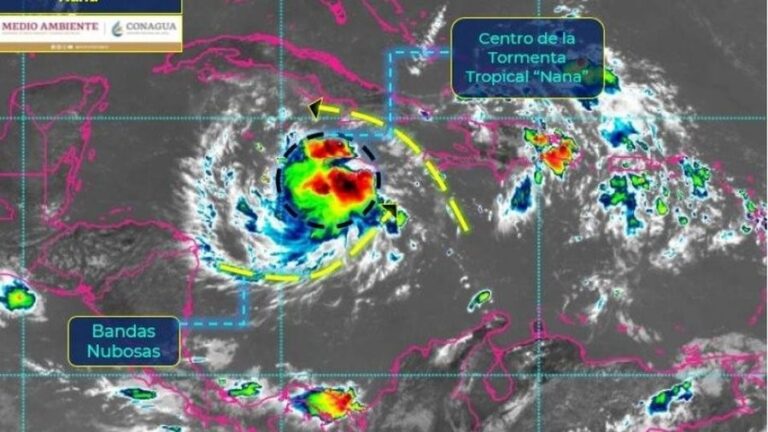 Se forma la tormenta tropical “Nana” cerca de Jamaica; se dirige hacia Centroamérica