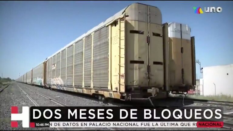 Continúan bloqueos a las vías del tren en Chihuahua y Durango dejando pérdidas millonarias