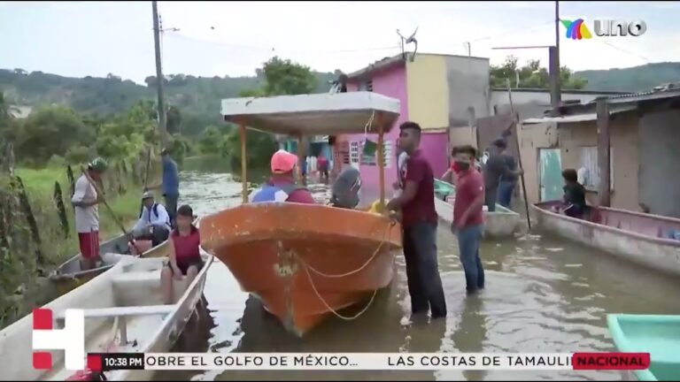 El huracán “Delta” causó inundaciones en Macuspana, Tabasco
