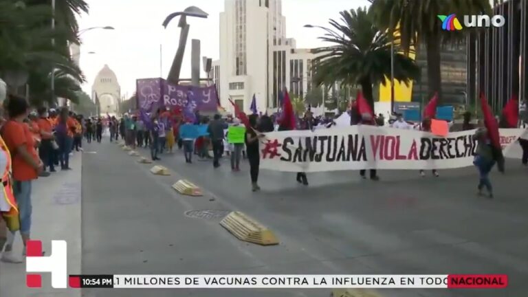 Mujeres se manifestaron en CDMX en el Día de la Eliminación de la Violencia contra la Mujer