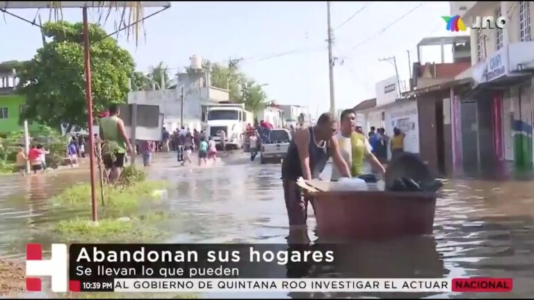 Tabasco inundado; la ruptura de un bordo dejó bajo el agua a colonias en Villahermosa