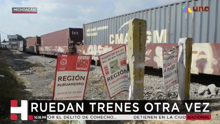 Radicales de la CNTE liberan vías del tren en Michoacán tras meses de bloqueos