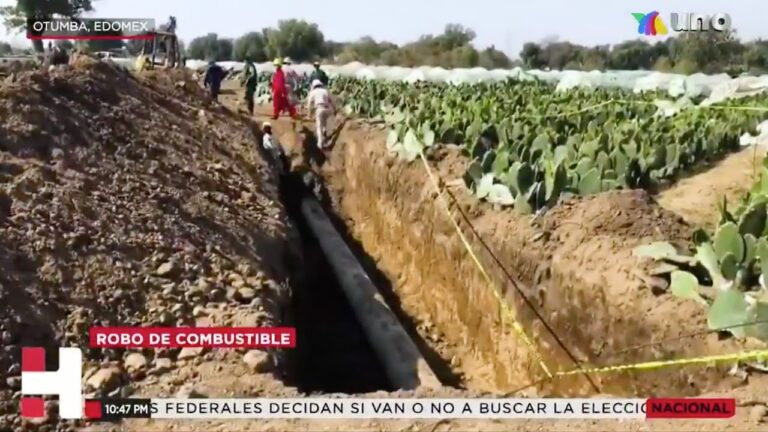 Encuentra el ejército túnel para robo de combustible en el Estado de México