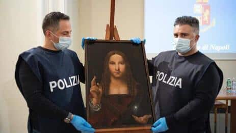 Recuperan un Salvator Mundi del taller de Da Vinci que había sido robado