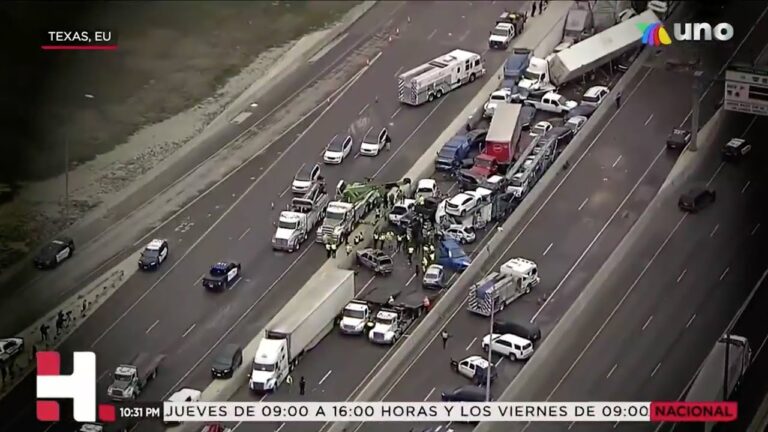Carambola de más de 130 vehículos en Texas; varios muertos y decenas de heridos