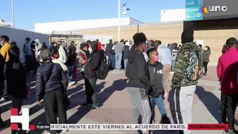 A partir de este fin de semana EUA permite la entrada de migrantes solicitantes de asilo