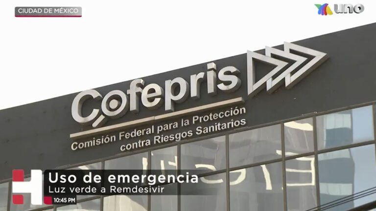 COFEPRIS autoriza el Remdesivir para uso de emergencia en hospitalizaciones por Covid-19