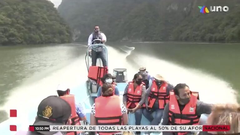 Comienzan a llegar turistas al Cañón del Sumidero en Chiapas con motivo de la Semana Santa