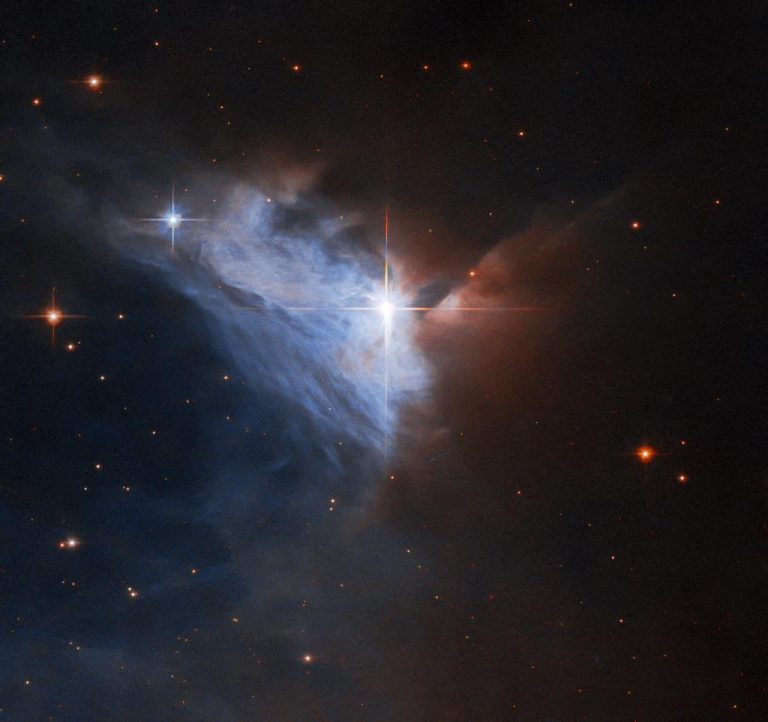Telescopio espacial Hubble detecta rayo de luz de una nube cósmica