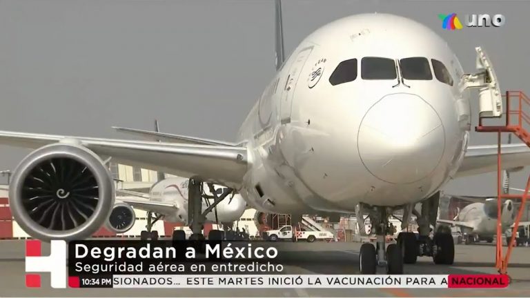 EUA degradó a México en materia de seguridad aérea por no cumplir con las normas internacionales