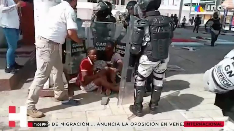 Continúa la tensión en Chiapas por caravanas de migrantes haitianos que llegan a Mapastepec