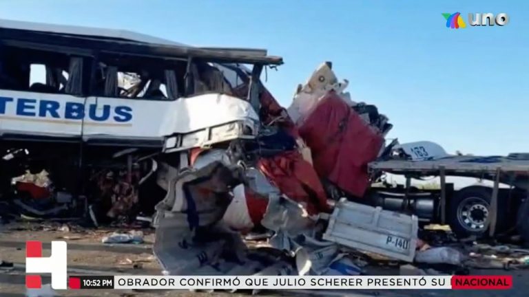 Fatal accidente de autobús en San Luis Río Colorado, Sonora; hay 16 fallecidos y 22 heridos