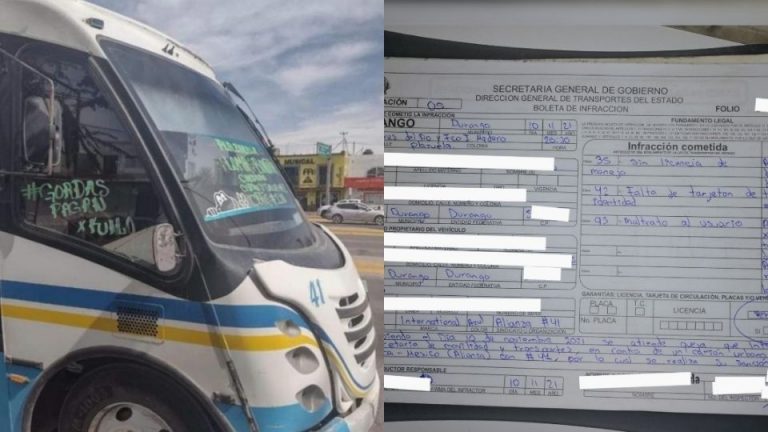 “Gordas pagan por kilo”: multan a chofer por mensajes ofensivos en autobús