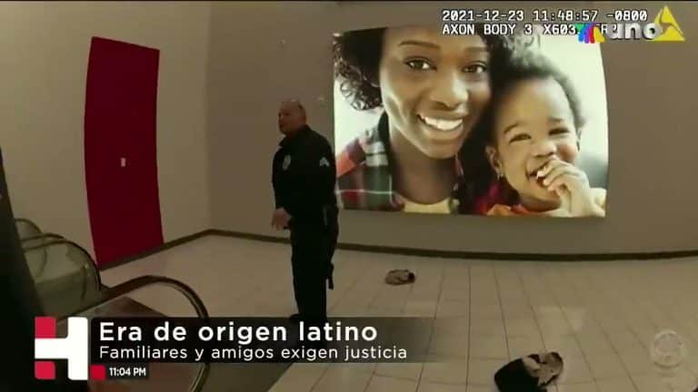 Bala perdida de la policía de Los Angeles alcanzó a Valentina; murió al instante