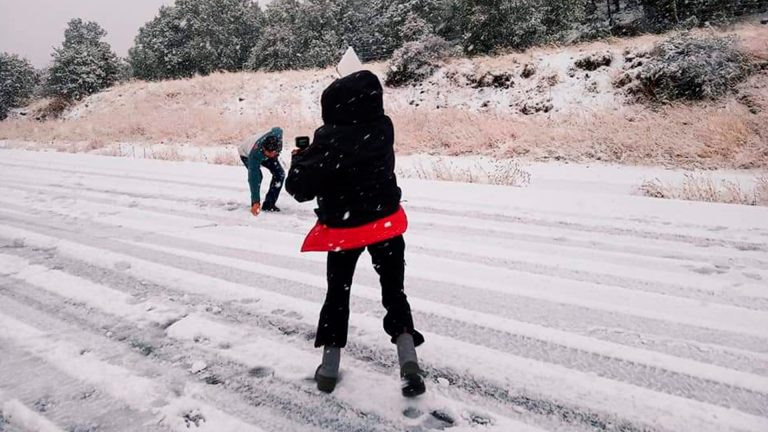 Intensa nevada en Chihuahua deja varadas a 40 personas en Casas Grandes