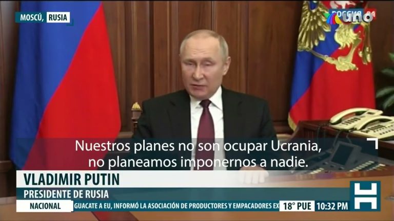 Vladimir Putin ordena el inicio de una operación militar contra Ucrania
