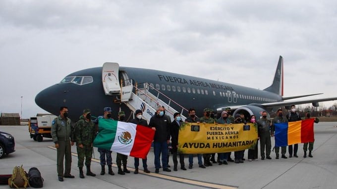 Llega a Rumania avión de la Fuerza Aérea que repatriará a mexicanos