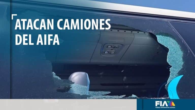 Vandalizan autobuses de pasajeros para impedirles llegar al AIFA