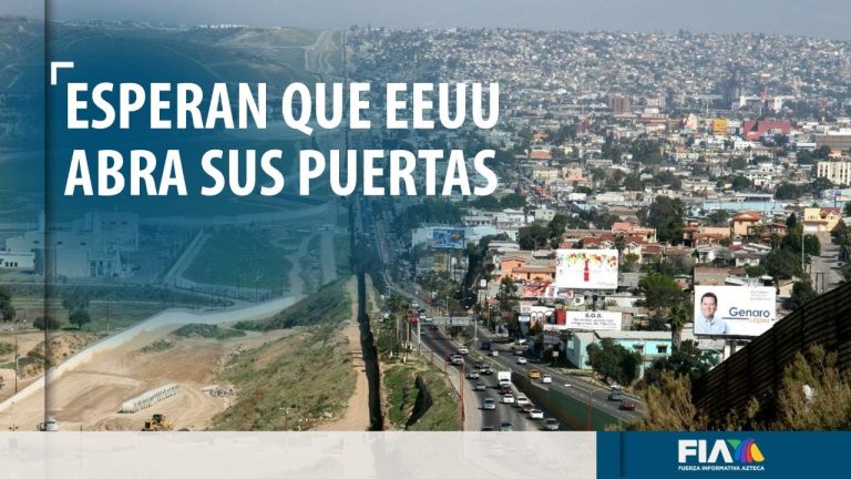 Cientos de migrantes esperan que EUA les abra la puerta para refugiarse