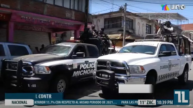 Se desata violencia en San Juan Nuevo Parangaricutiro; reportan cinco muertos