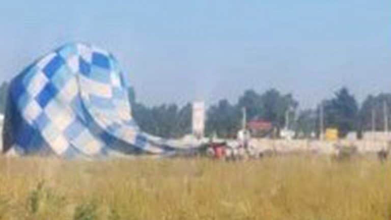 Caída de globo aerostático en Acolman deja seis turistas lesionados