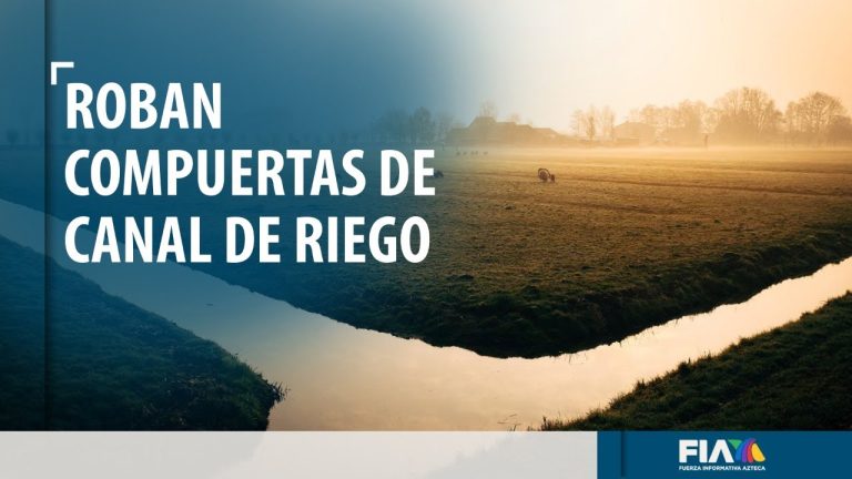 Roban compuertas de canal de riego en Hidalgo y crece riesgo por inundación