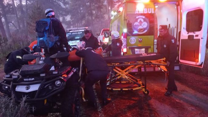 Fallece una joven tras caer a una barranca en el volcán Popocatépetl