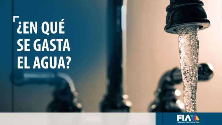 Los mexicanos gastamos entre 300 y 350 litros de agua diariamente