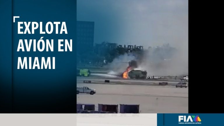 Avión con 151 pasajeros desde Santo Domingo se incendia al aterrizar en Miami