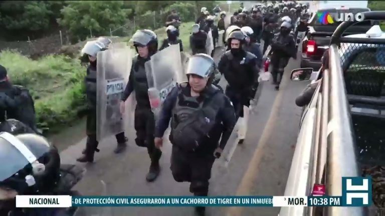 Realizan operativo en San Juan Nuevo Parangaricutiro, Michoacán; detienen a 12