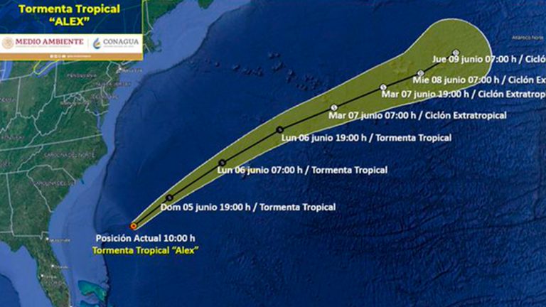 Se forma la tormenta tropical “Alex” en el Golfo de México; primera en el Atlántico