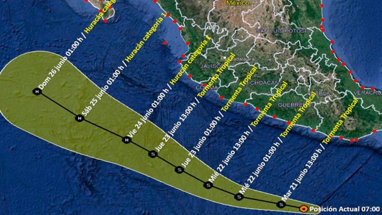 “Celia” se ubica al sur de Oaxaca; se intensificará a tormenta tropical