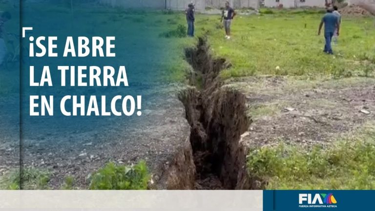 Se forma grieta que cruza por la colonia San Marcos Huixtoco en Chalco, CDMX