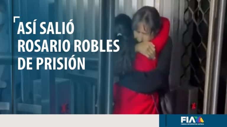 Captan el momento en que Rosario Robles sale de la prisión en la que estuvo tres años