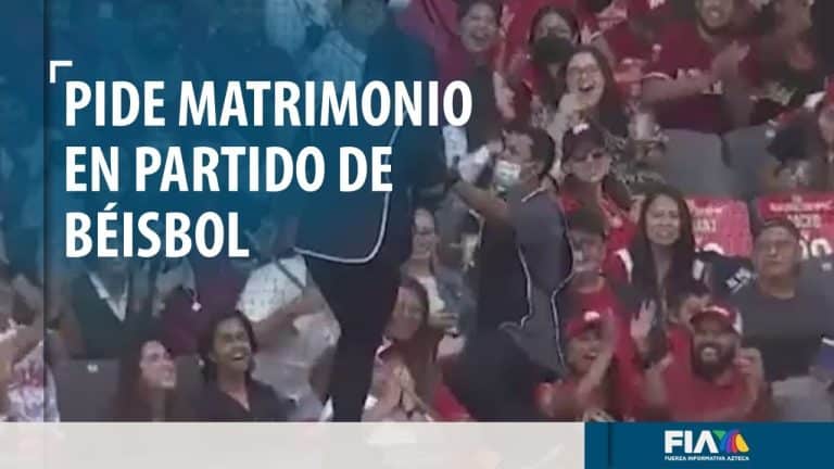 ¡Ganó el amor!: pide matrimonio durante partido de los Diablos Rojos del México
