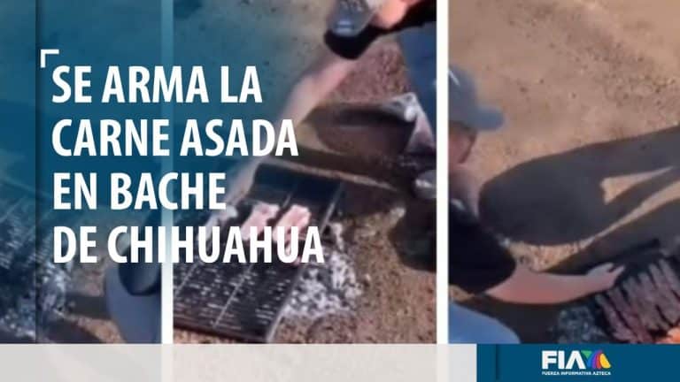 Se arma la carne asada en un enorme bache de Cuauhtémoc, Chihuahua
