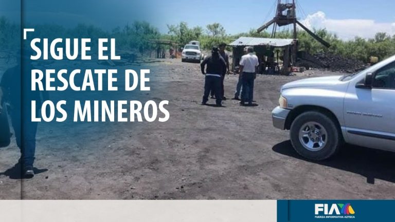 Siguen atrapados los 10 mineros en Coahuila; bombeo de agua es insuficiente