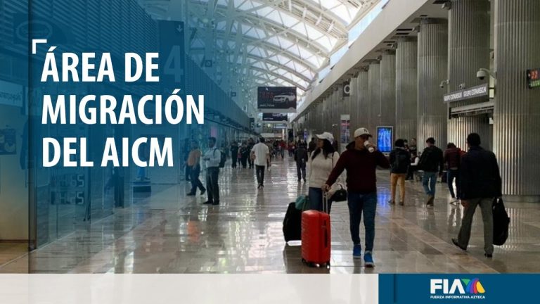 El área de migración del AICM se encuentra rebasada; no hay suficiente personal