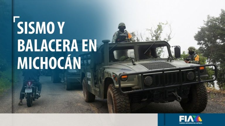 Se desata balacera en Jijilpan, Michoacán, pocos instantes antes del sismo