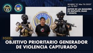 Autoridades detuvieron a Ricardo N alias El Coco, generador de violencia en Guanajuato