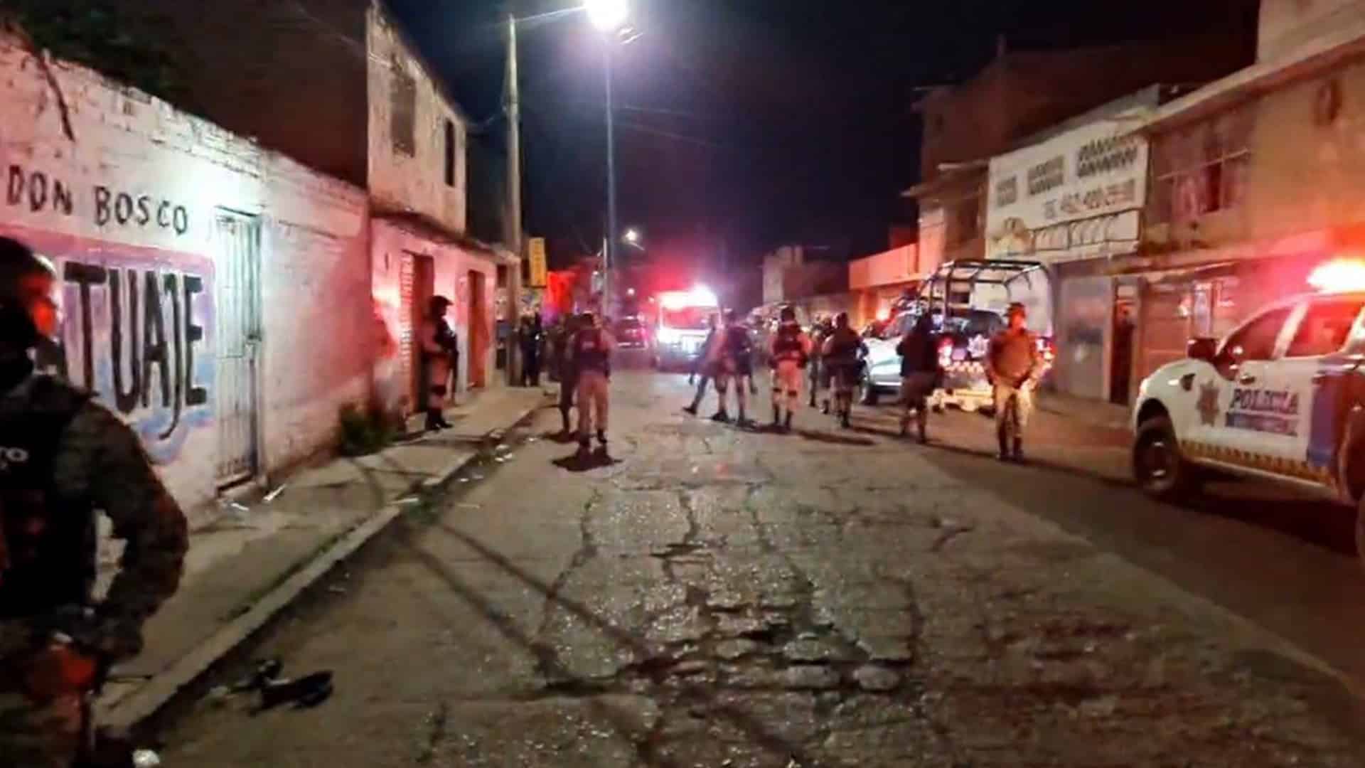 Autoridades realizan operativo en el bar “El Pantano”, donde doce personas fueron acribilladas este sábado 15 de octubre