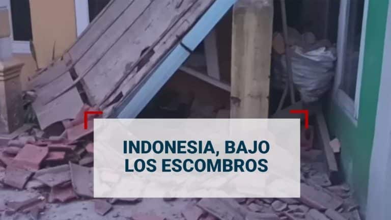 Sismo destroza la isla de Java en Indonesia; se reporta un saldo de al menos 160 personas muertas