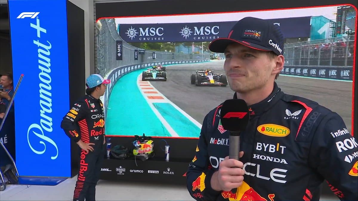 Max Verstappen le arrebata el primer lugar a Sergio 