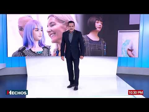 Robots dan conferencia; aseguran que son más honestos que los humanos y están listos para gobernar